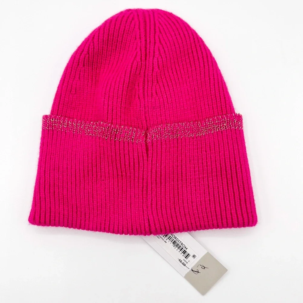 BP Pink & Gold Trim Winter Hat